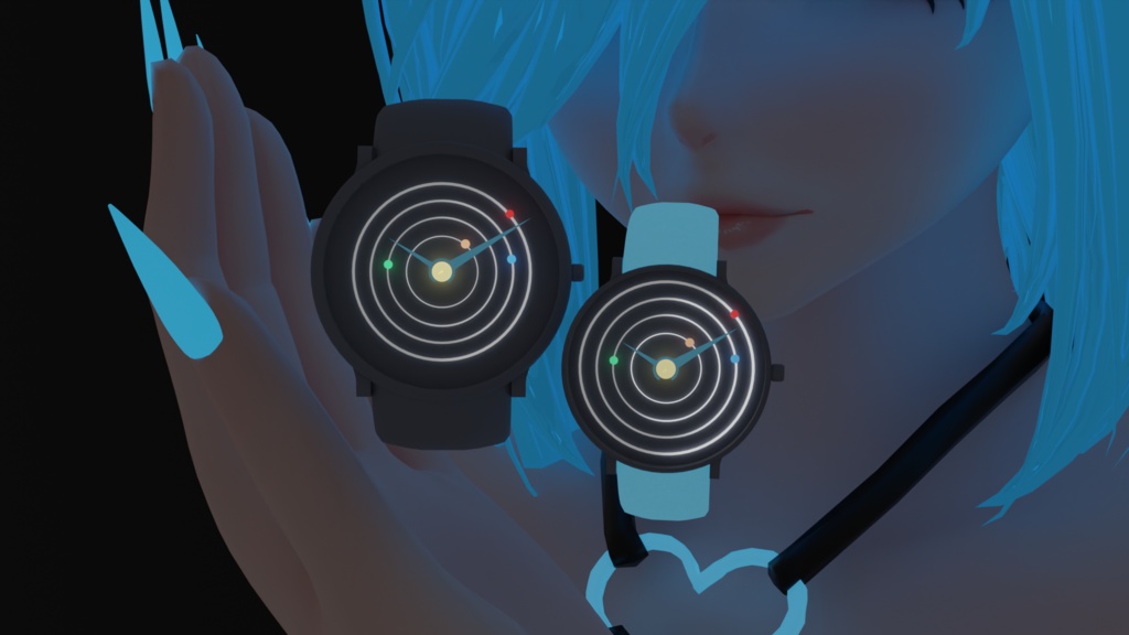 腕時計 The Planetarium - Realtime Watch v4 system for VRChat 3.0. avatars