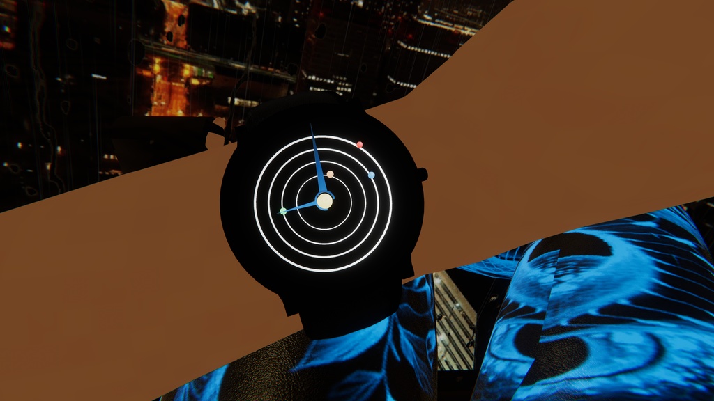 腕時計 The Planetarium - Realtime Watch v4 system for VRChat 3.0. avatars
