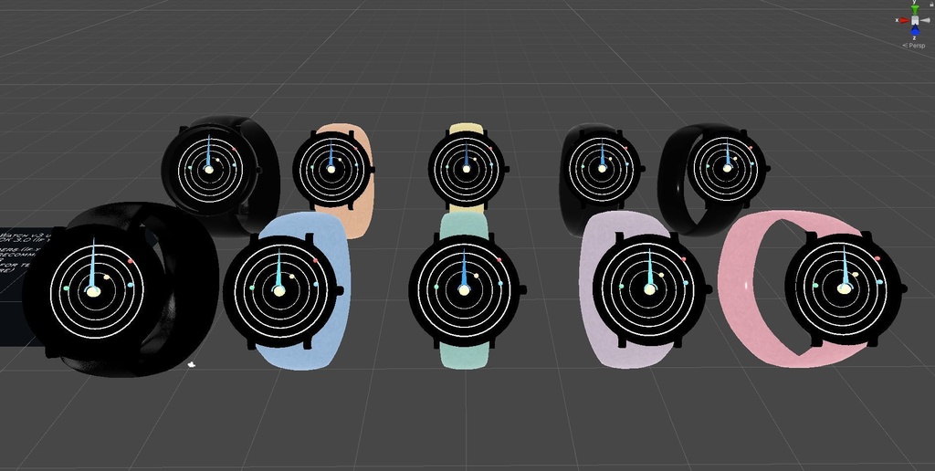 腕時計 The Planetarium - Realtime Watch v4 system for VRChat 3.0. avatars