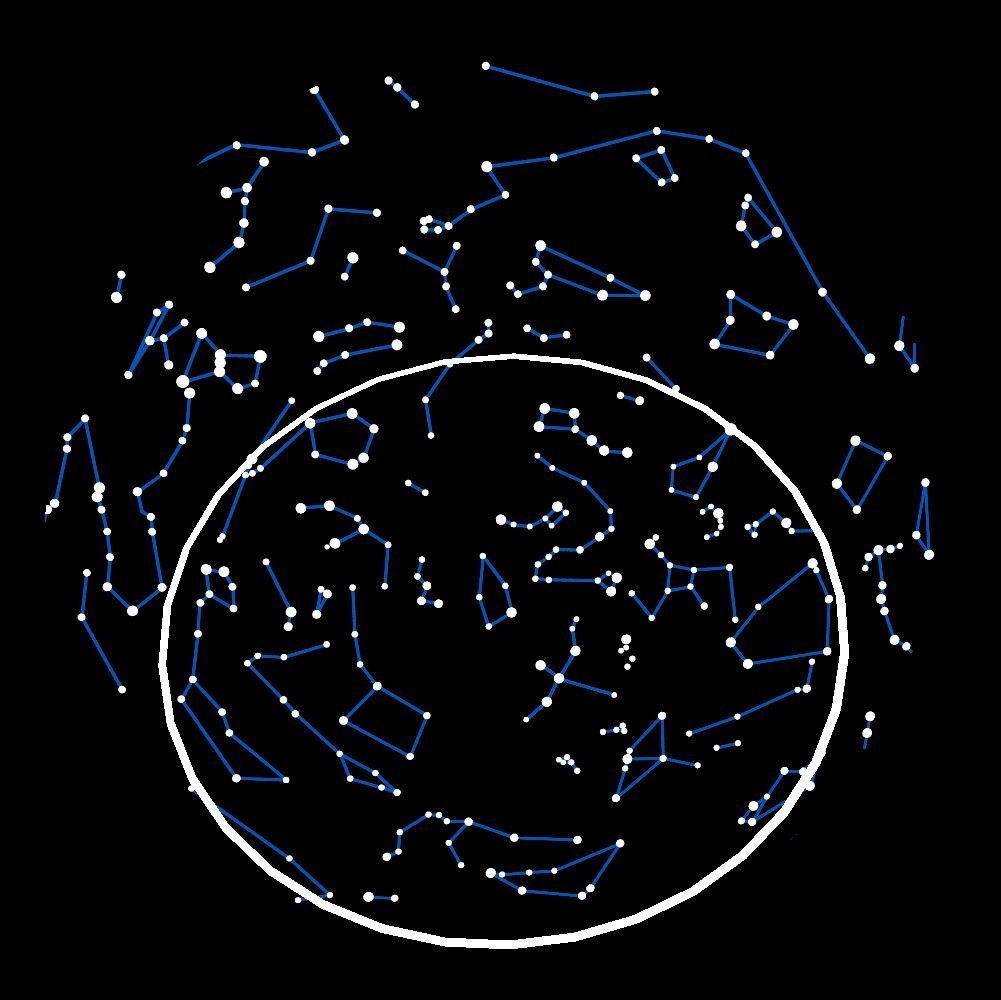 The Northern Hemisphere Stars Display for VRChat 3.0 Worlds (15 Different timezones display !)