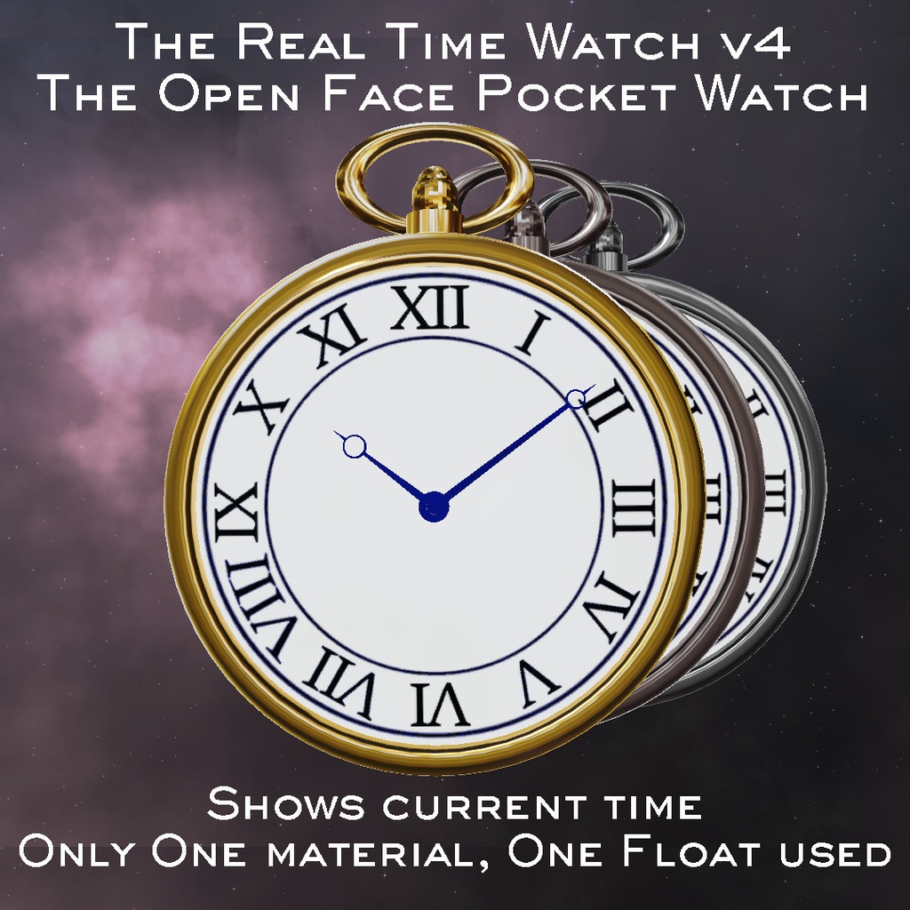 腕時計 Realtime Watch v4 Pocket Watch with an Open Case