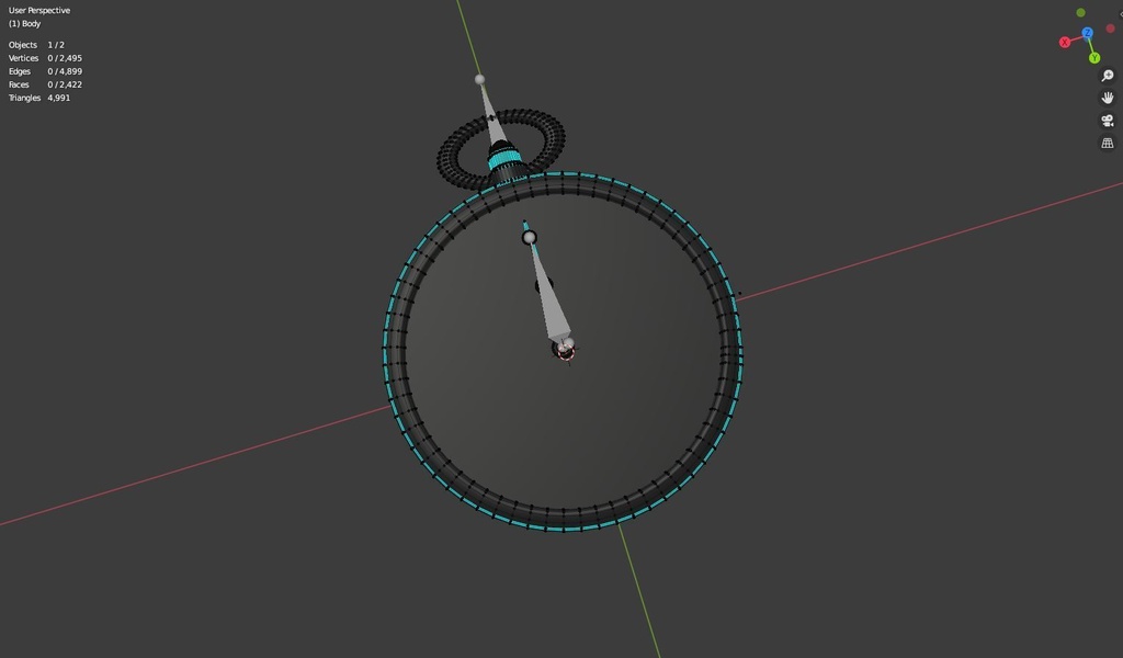 腕時計 Realtime Watch v4 Pocket Watch with an Open Case