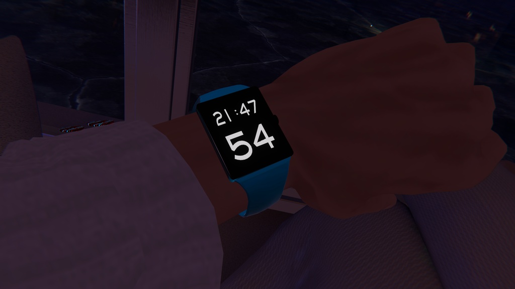 腕時計 Realtime OSC Smartwatch for VRChat 3.0 avatars VRChat 3.0アバター向けのリアルタイムOSCスマートウォッチ