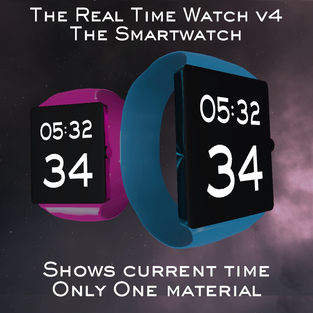 腕時計 Realtime OSC Smartwatch for VRChat 3.0 avatars VRChat 3.0アバター向けのリアルタイムOSCスマートウォッチ