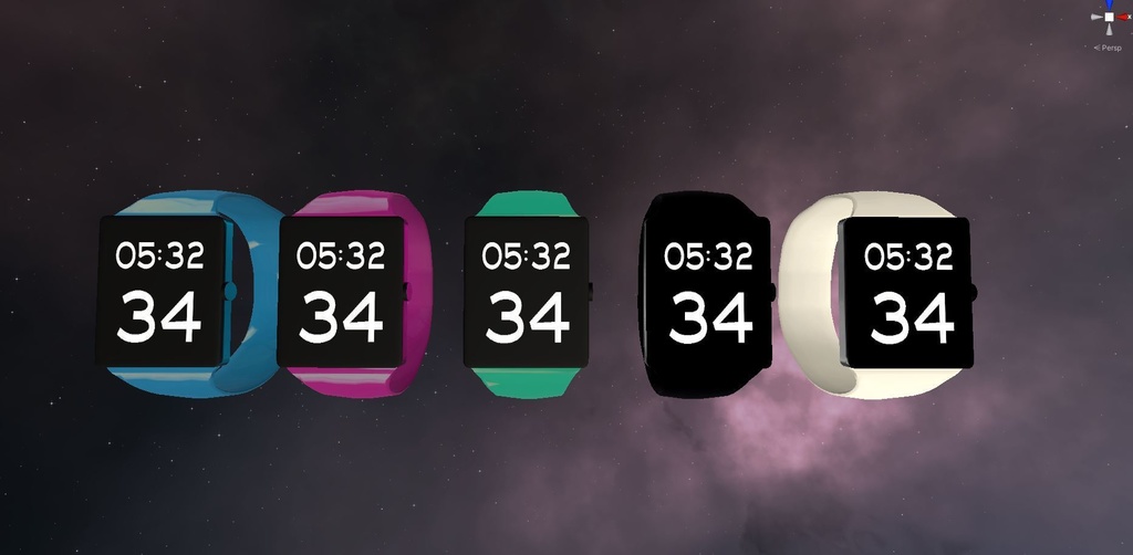 腕時計 Realtime OSC Smartwatch for VRChat 3.0 avatars VRChat 3.0アバター向けのリアルタイムOSCスマートウォッチ