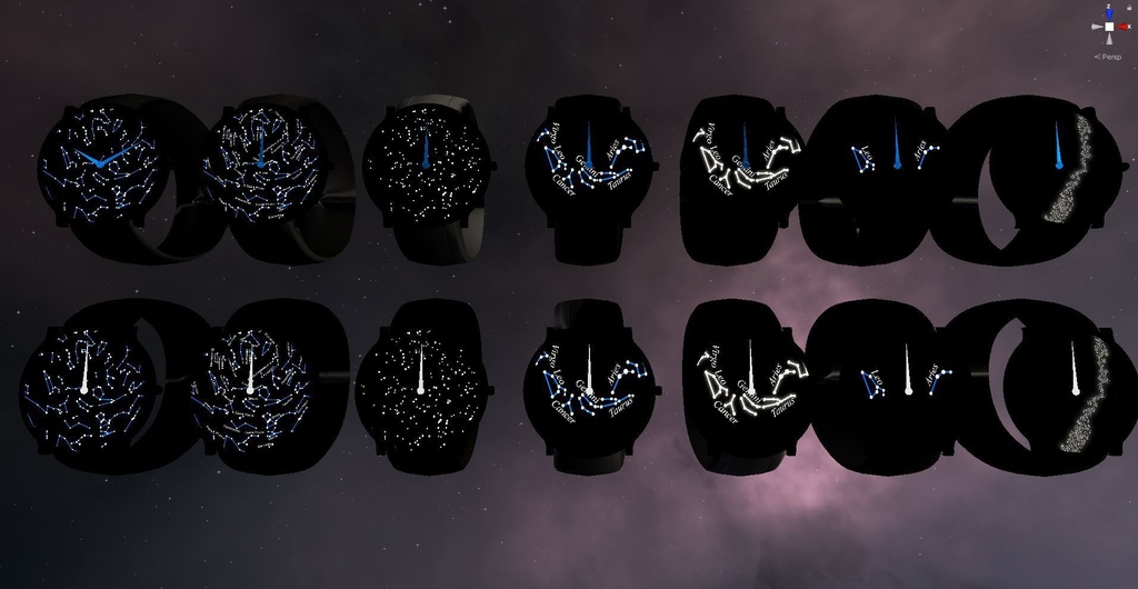 腕時計 Realtime WatchV4 : The Night Sky Watch III for VRChat 3.0. avatars