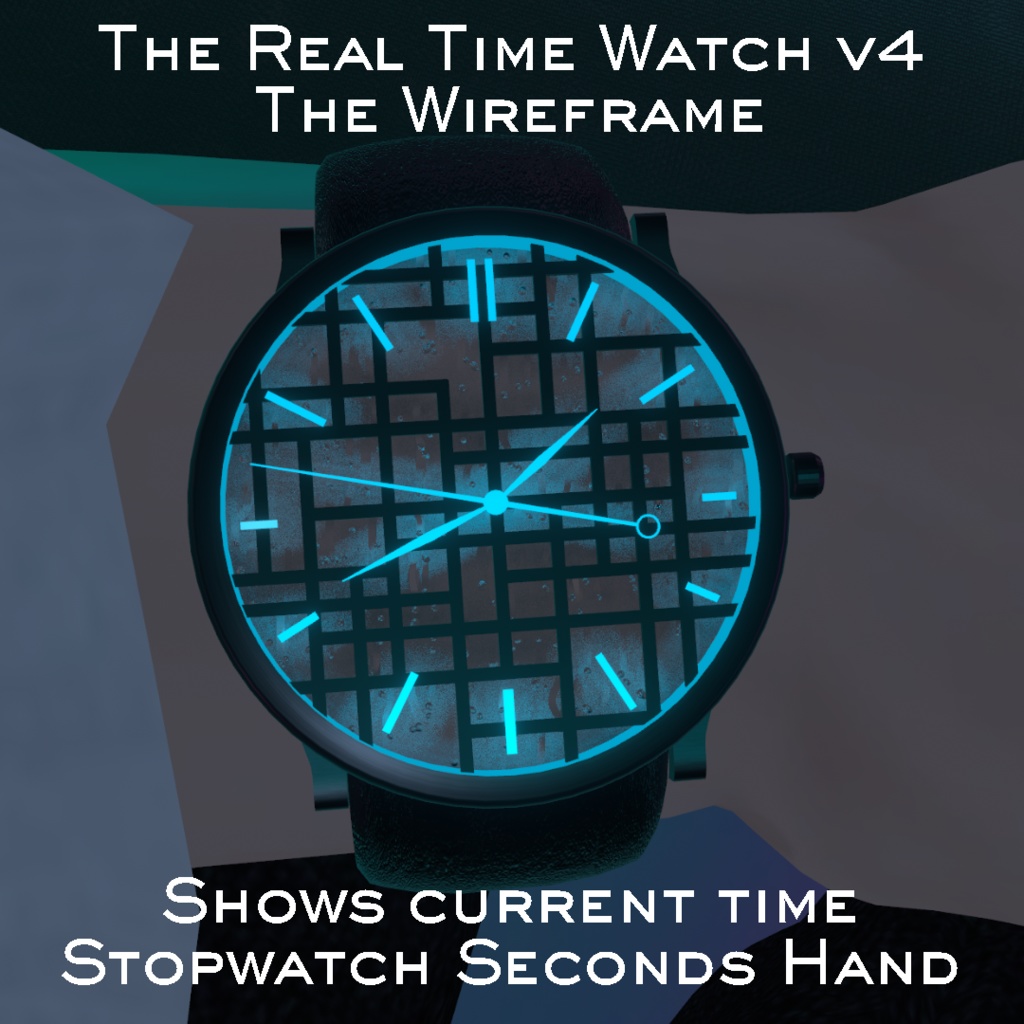 腕時計 The Wireframe Realtime Watch v4 OSC system for VRChat 3.0. avatars