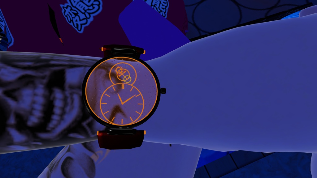 腕時計 The Aurora Chronos Real Watch v4 system for VRChat 3.0. avatars
