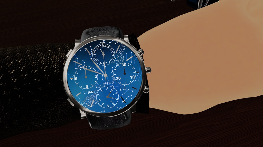 The Master Complication II Realtime OSC Watch v4 system for VRChat 3.0. avatars