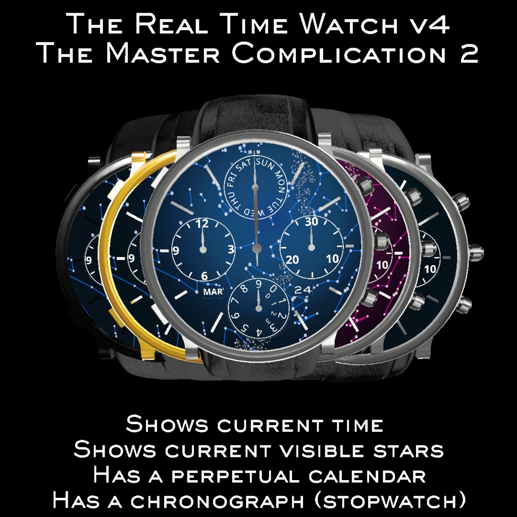 The Master Complication II Realtime OSC Watch v4 system for VRChat 3.0. avatars