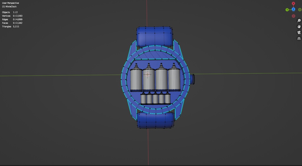 The Nixie Watch Calendar Realtime OSC Watch v4 system for VRChat 3.0. avatars