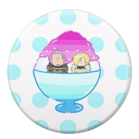 グレホメ缶バッヂ（かき氷）