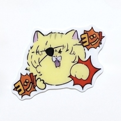 プラ板ピンバッジ(バデにゃん)