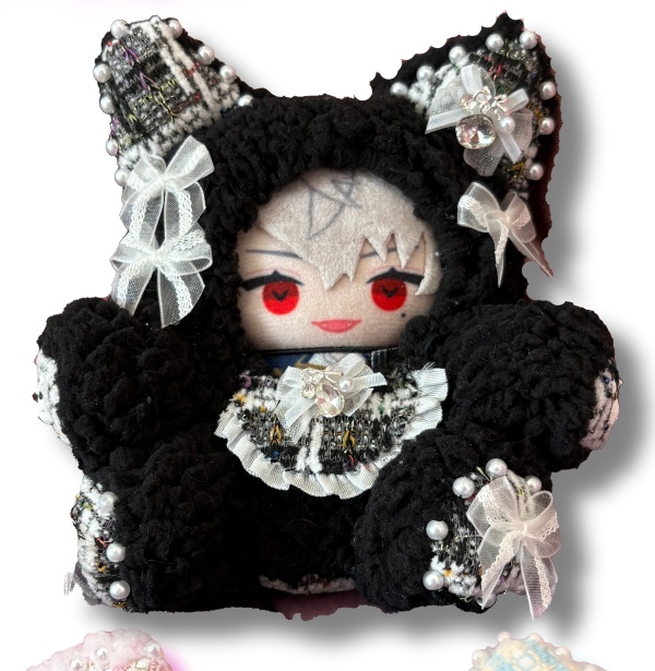 【非公式】にじぱぺっとツイード着ぐるみ 黒(展示使用品)