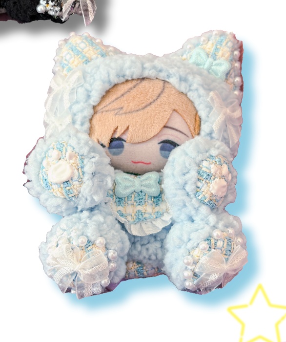 【非公式】にじぱぺっとツイード着ぐるみ 水色(展示使用品)