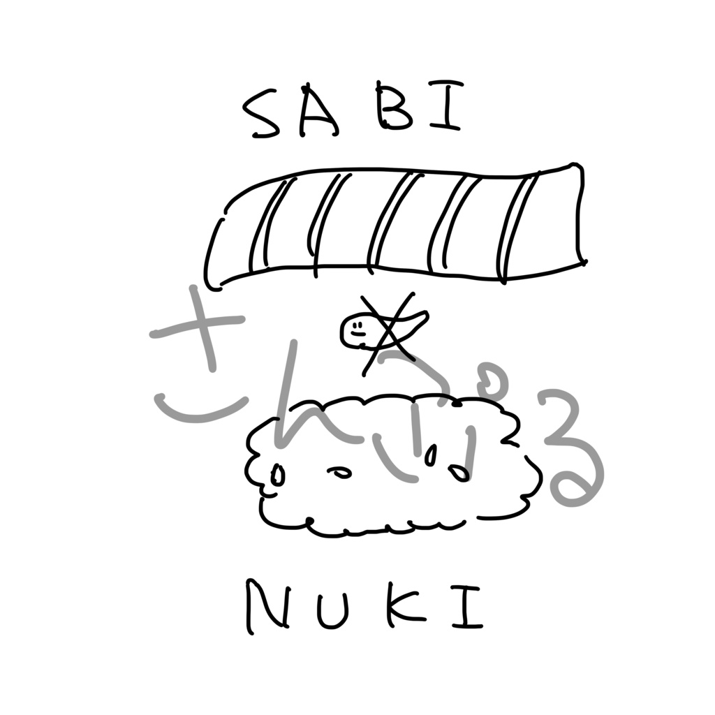 さびぬきTシャツ