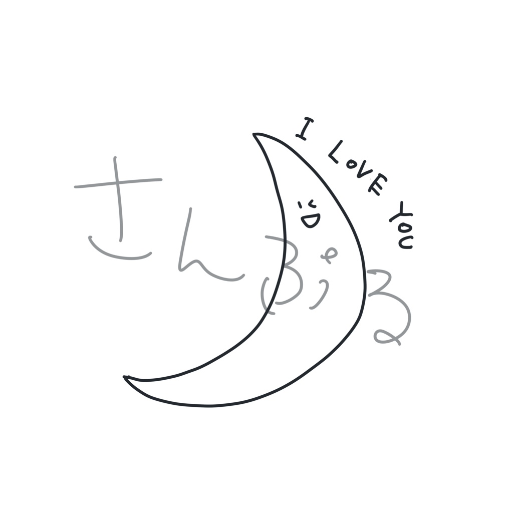 月が綺麗なTシャツ