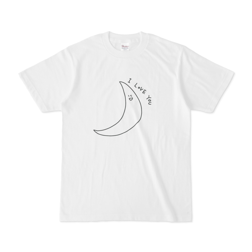 月が綺麗なtシャツ どんさんの絵 Booth