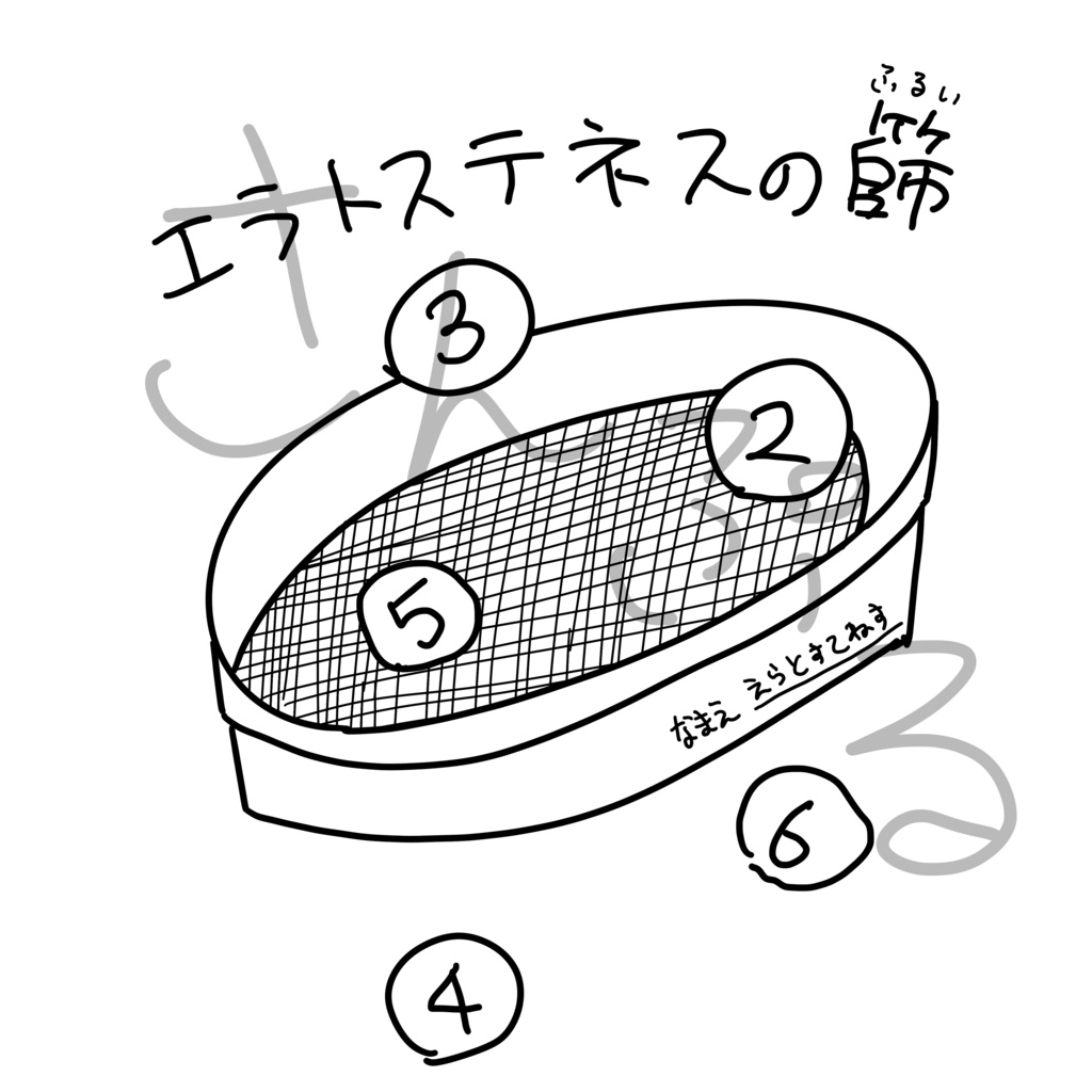 エラトステネスの篩 Tシャツ