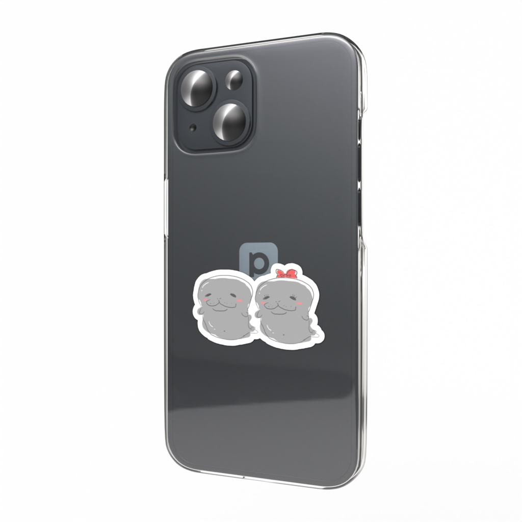 ツイキャスサポーター2000人記念 ジュゴンスマホステッカー