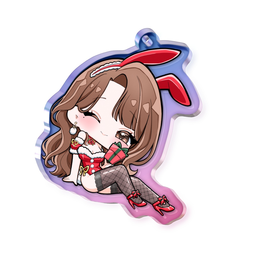 クリスマスバニーオーロラアクキー