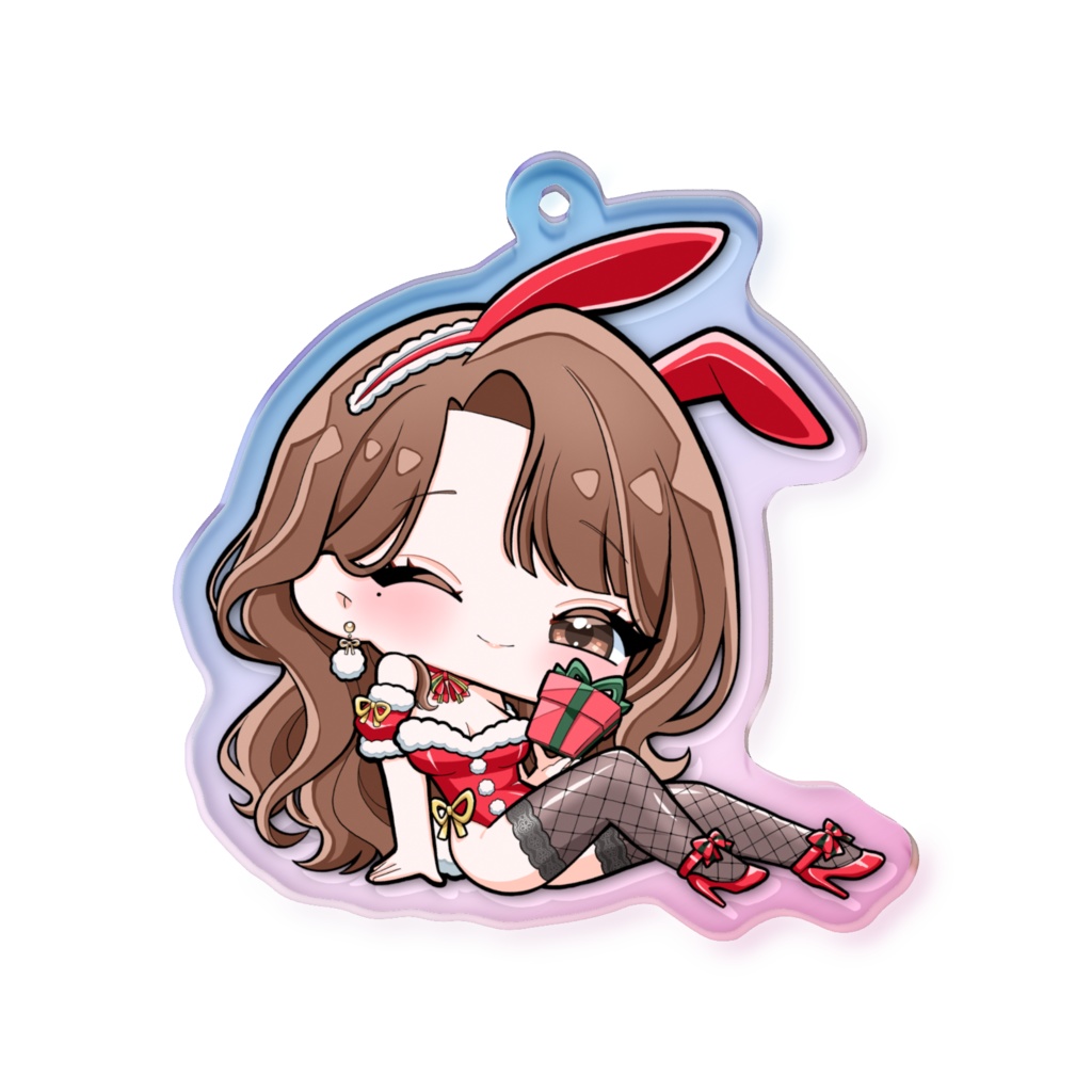 クリスマスバニーオーロラアクキー