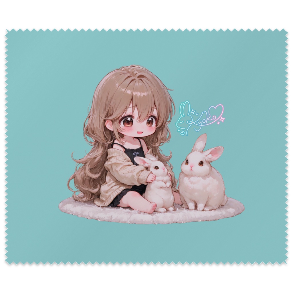きょこたんとうさぎ メガネ拭き