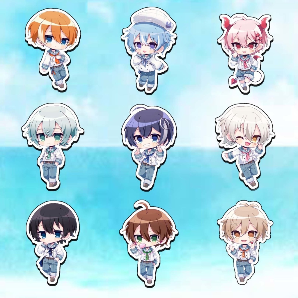 【Summer party】 アクリルキーホルダー