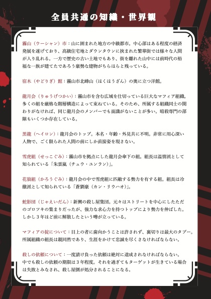 <パッケージ版・GMレス>【マダミスシナリオ】BLOODY X DAY