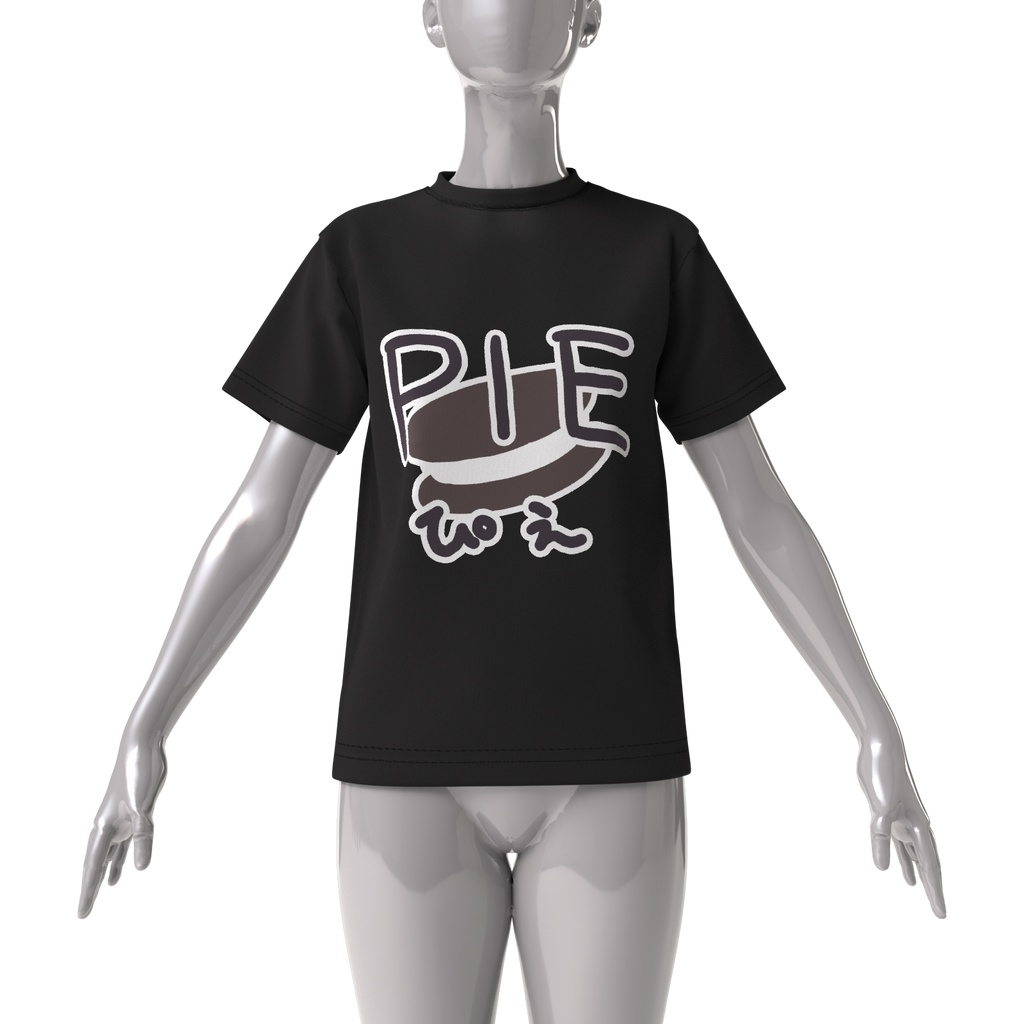 ちょこぴえTシャツ-黒-