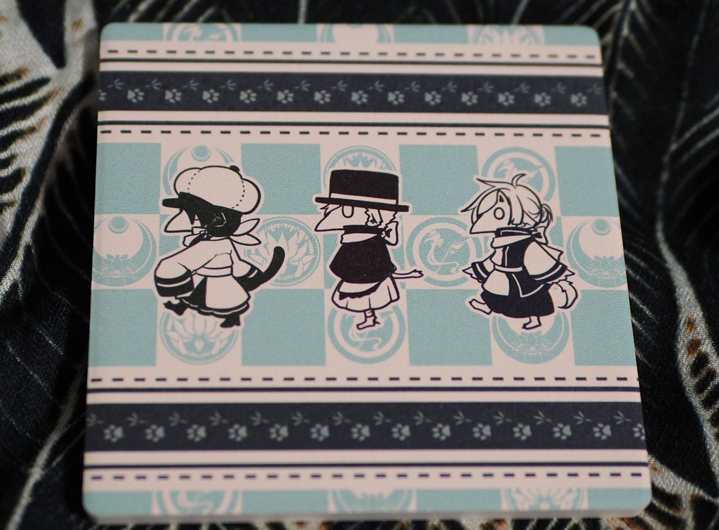 【グッズ】人外紳士 白雲石コースター