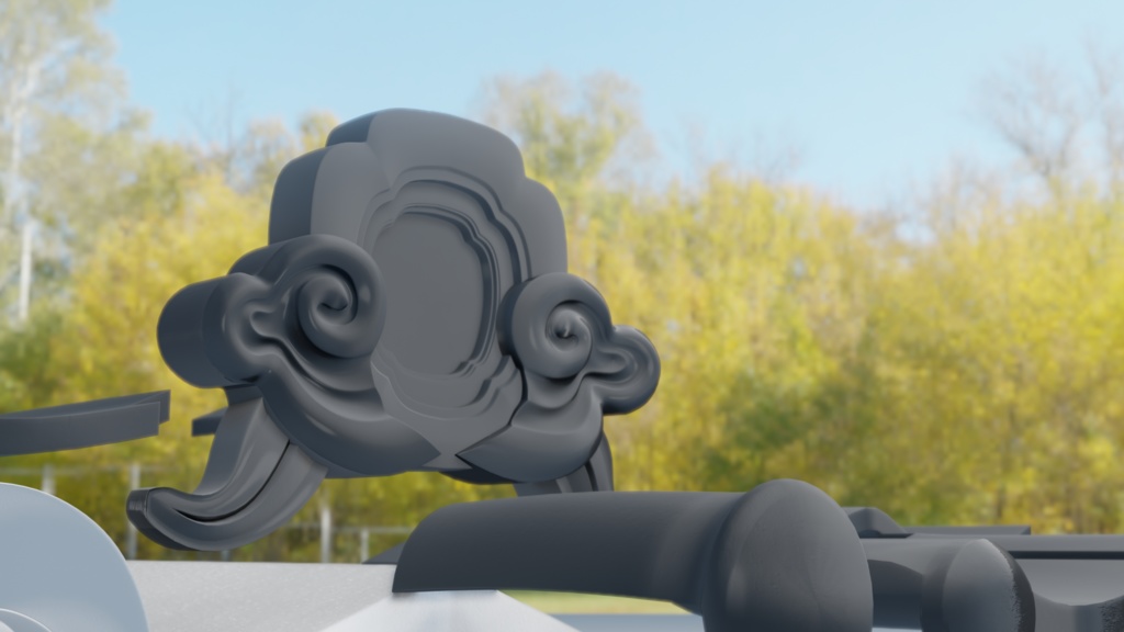 【for Blender】瓦データ_11枚セット