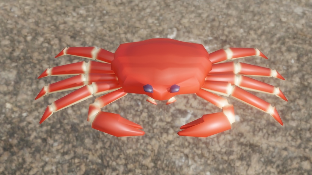 【for_Blender&Fbx】カニベースモデル