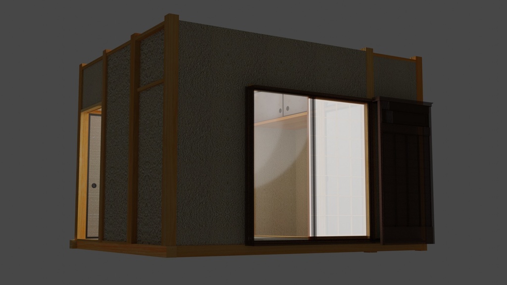 【for_Blender】四畳半和室