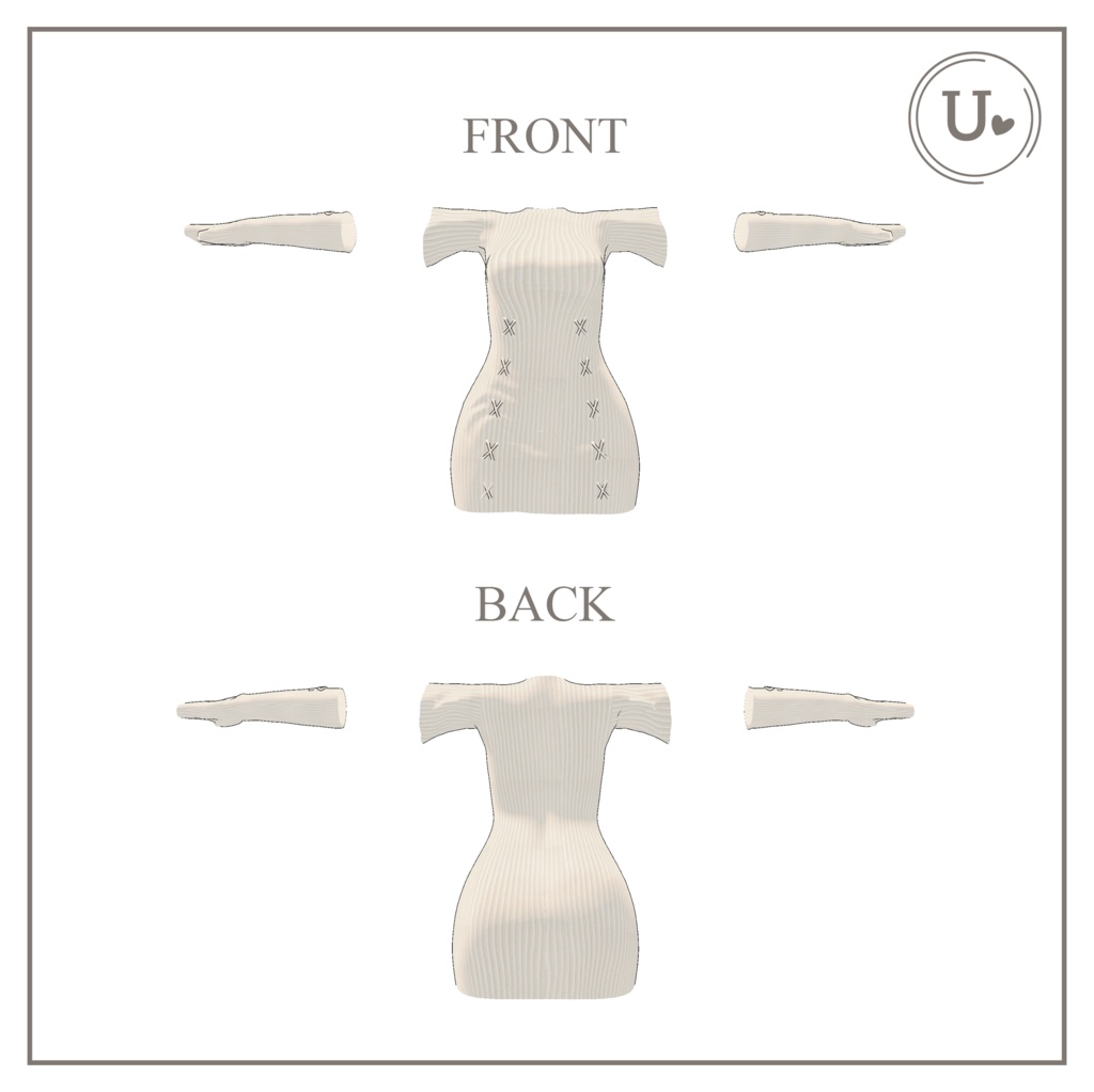 桔梗(Kikyo) - Ribbed_dress