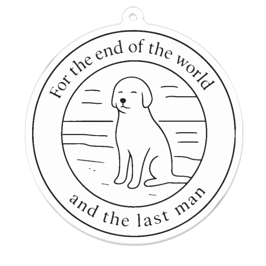 笑い犬アクリルキーホルダー