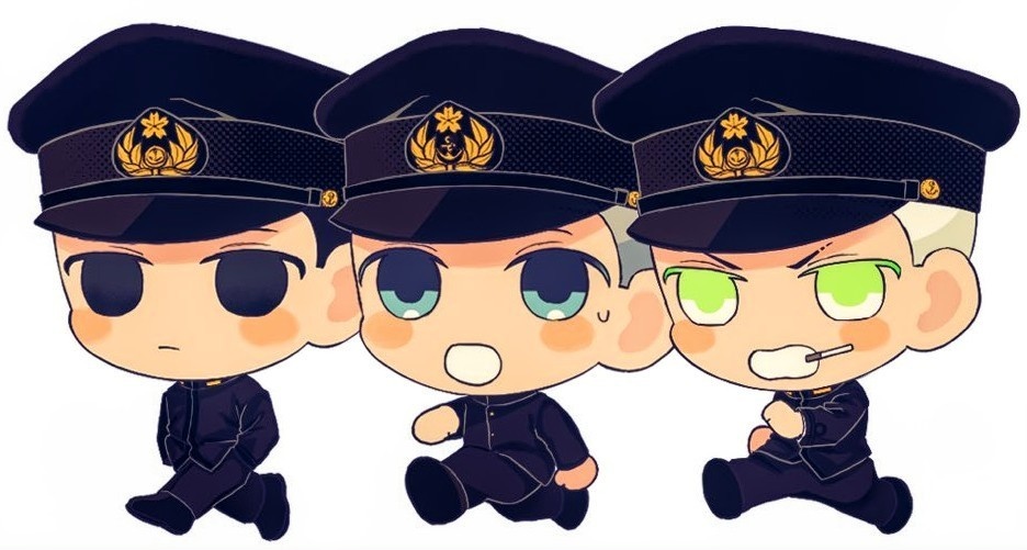 【一次創作軍人】アクリルブロック  海軍組(喜納涼駕/兵頭守嗣/赤渕時國)
