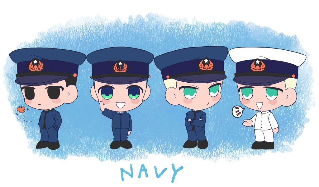 【一次創作】陸海軍人ポーチ