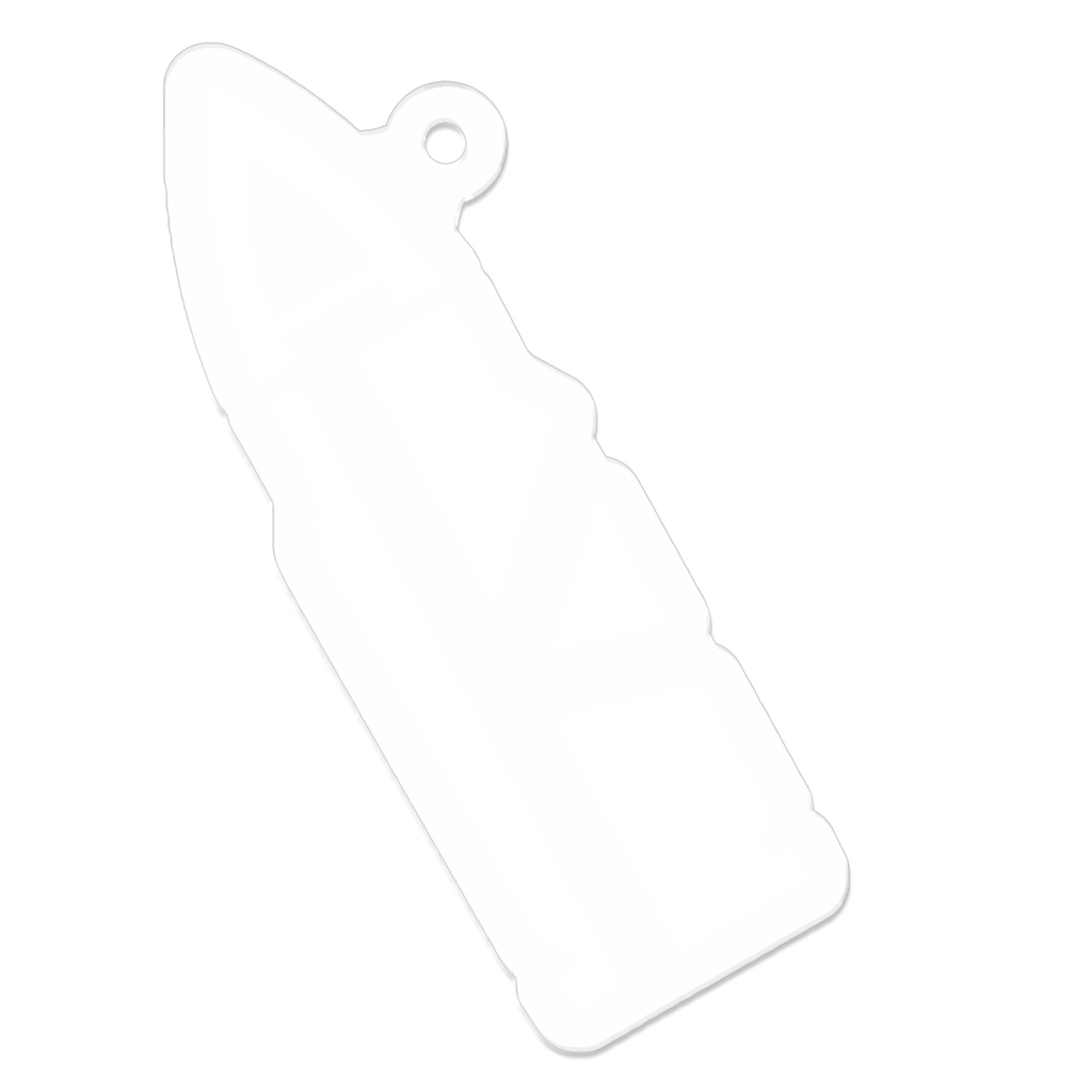 AKロゴアクリルキーホルダー【白】