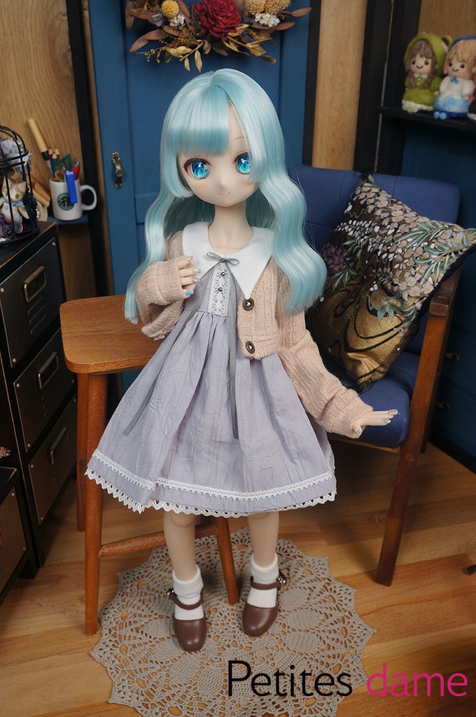 【Petites dame】MDD(S胸) お洋服セット◆暖冬散步◆グレーパープルx杏