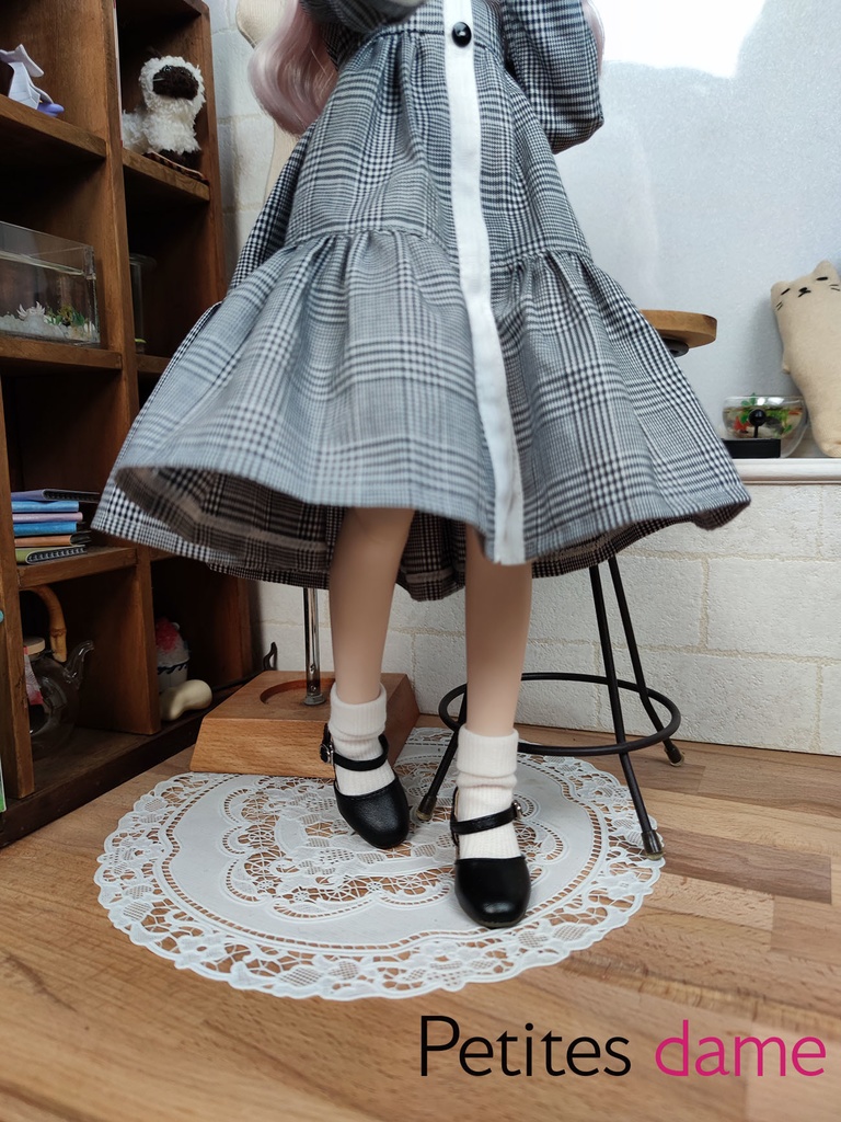  現品【Petites dame】 お洋服セット◆ハウンドトゥーシャツワンピ◆