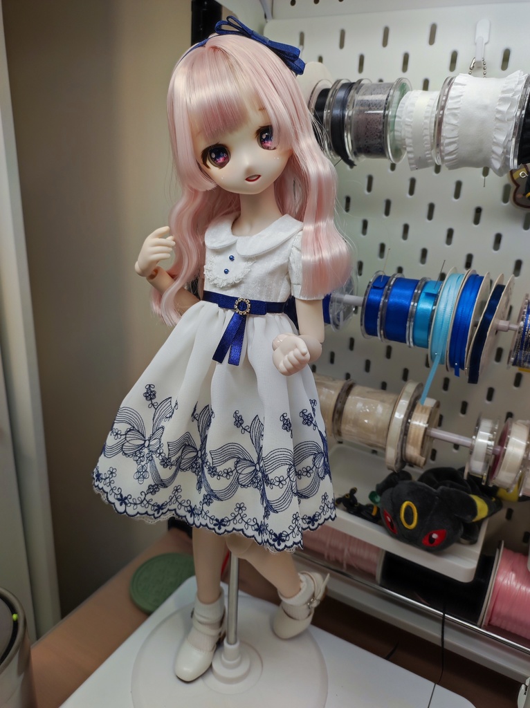 【Petites dame】MDD(S胸) お洋服セット◆深藍蝴蝶異材質◆