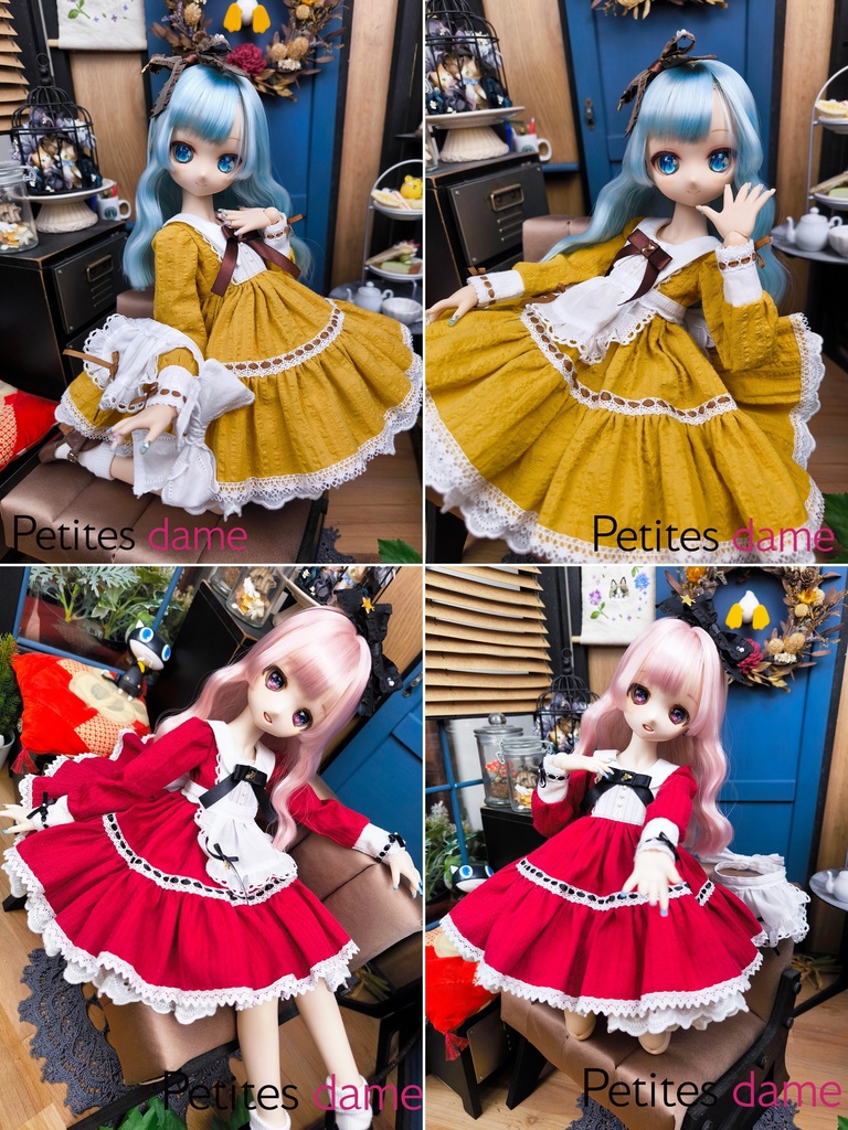 【Petites dame】 お洋服セット◆赤いポプリカと黃色ポプリカお洋服セット◆