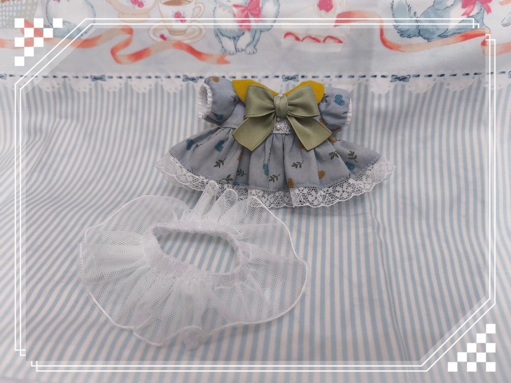 【Petites dame】 棉花娃娃 ぬいぐるみ お洋服セット◆夏の薫りが歌う◆