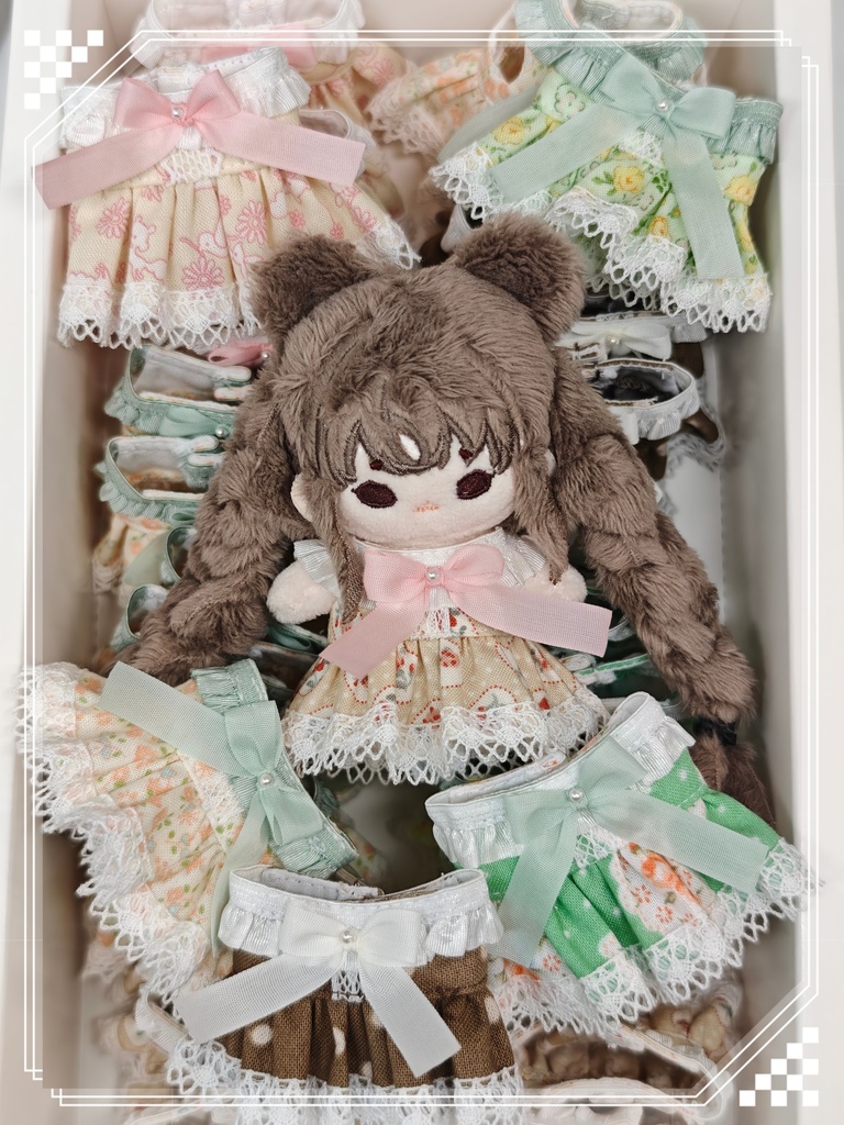 【Petites dame】5cmぬい用◆ふんわり花柄ワンピース◆
