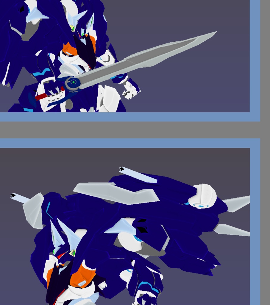 【VRChat想定オリジナルメカアバターモデル】BBX-6 ドゥルクス