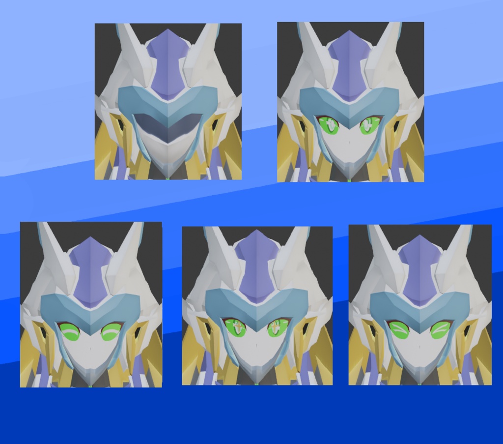 【Quest版VRChatアバター使用想定 オリジナル低ポリゴン女性型ロボットモデル】 BCW-9Q ザイロQuest