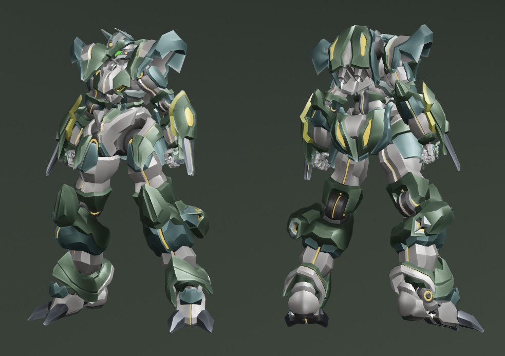 【VRChat想定メカアバターモデル】BCM-G-11 ベキウス