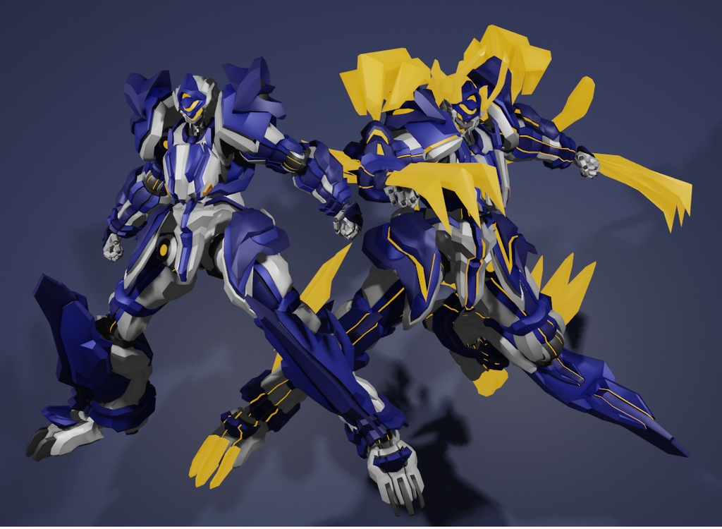 【VRChat想定オリジナルメカアバターモデル】Le-XX02A リィオニア