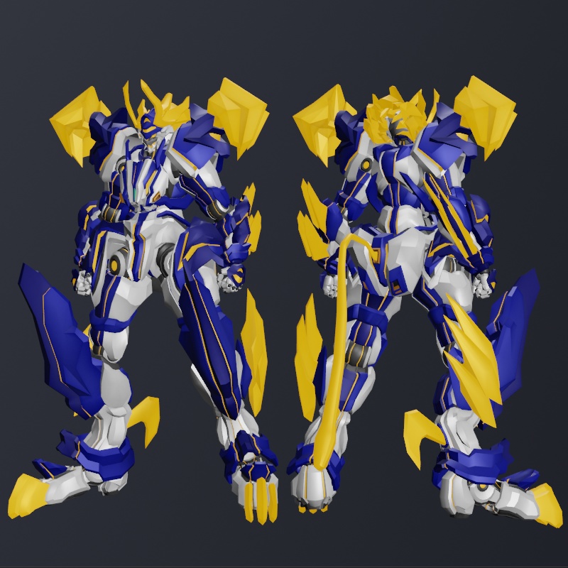 【VRChat想定オリジナルメカアバターモデル】Le-XX02A リィオニア